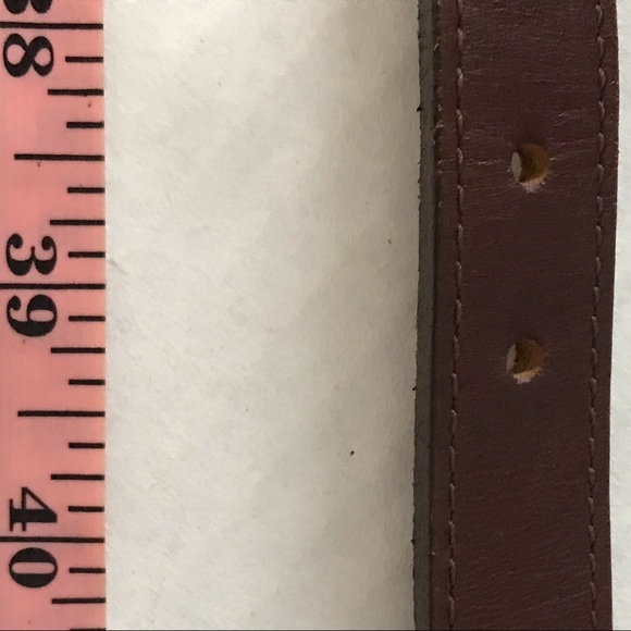 BRIGHTON Concho Leather Belt Western Brown Silver - Picture 12 of 15